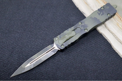 Microtech Dirac Signature Series OTF - Dagger Blade / OD Green Camo Blade & Handle 225-1OCS