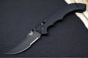 Benchmade Mini Bedlam 865SBK - CPM-S90V Steel / Graphite Black Cerakoted Scimitar Blade / Textured Black G-10 Handle - Northwest Knives