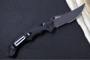 Benchmade Mini Bedlam 865SBK - CPM-S90V Steel / Graphite Black Cerakoted Scimitar Blade / Textured Black G-10 Handle - Northwest Knives