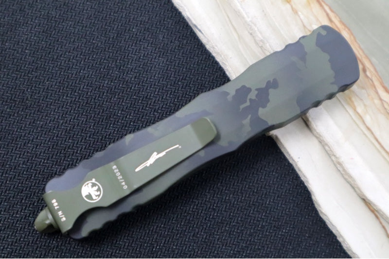 Microtech Dirac Signature Series OTF - Dagger Blade / OD Green Camo Blade & Handle 225-1OCS