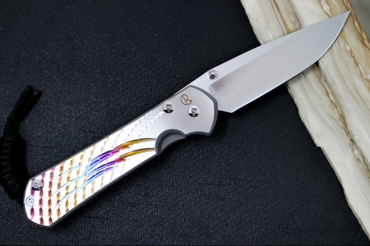 Chris Reeve Knives Small Sebenza 31 LEFT HAND - Unique Graphics / CPM-Magnacut Blade #2466