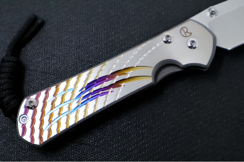 Chris Reeve Knives Small Sebenza 31 LEFT HAND - Unique Graphics / CPM-Magnacut Blade #2466