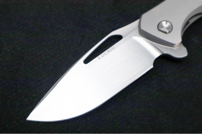 Koenig Arius - Style 55 - Hand Rubbed Blade & Polished Chamfers - Northwest Knives