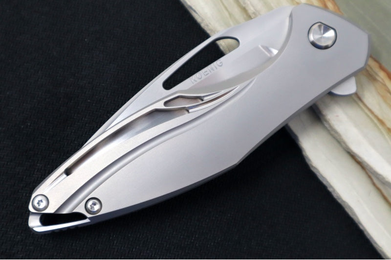 Koenig Arius - Style 55 - Hand Rubbed Blade & Polished Chamfers - Northwest Knives