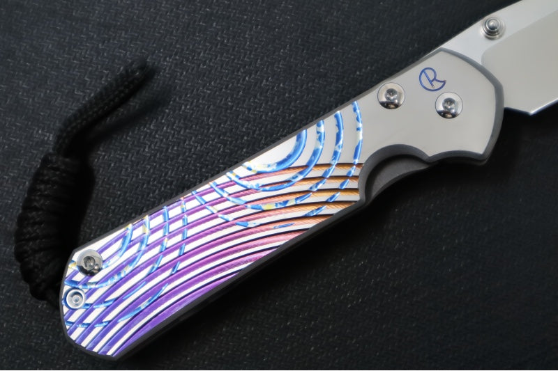 Chris Reeve Knives Small Sebenza 31 LEFT HAND - Unique Graphics / CPM-Magnacut Blade #2468