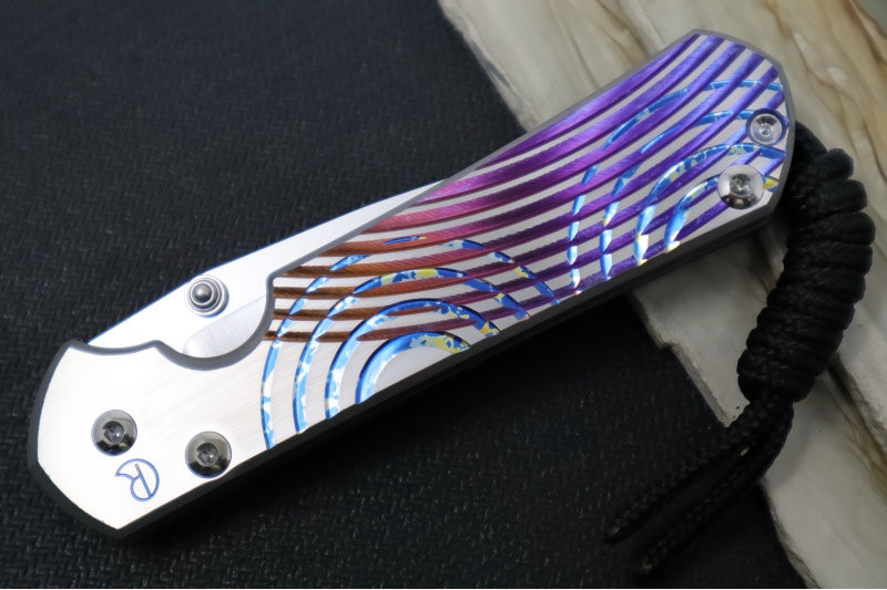 Chris Reeve Knives Small Sebenza 31 LEFT HAND - Unique Graphics / CPM-Magnacut Blade #2468