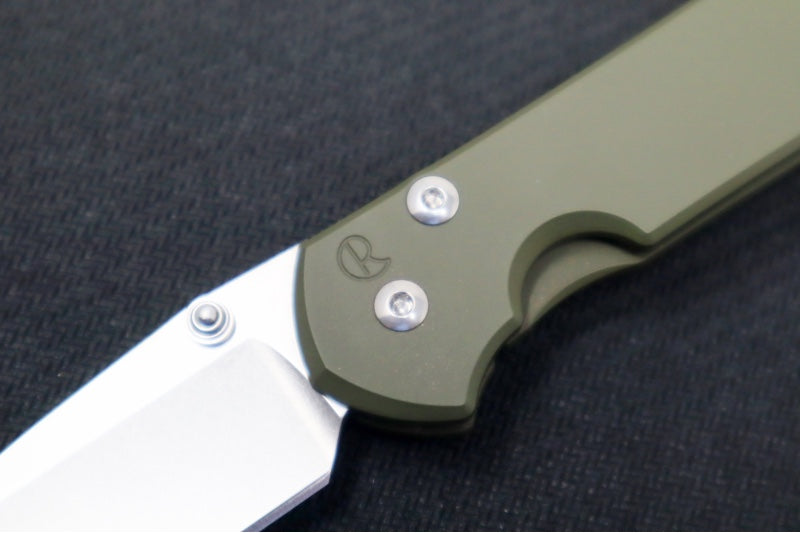 Chris Reeve Knives Small Sebenza 31 NWK Exclusive - Drop Point Blade / CPM-Magnacut Steel / OD Green Cerakote Handle / Camo Lanyard S31-1699