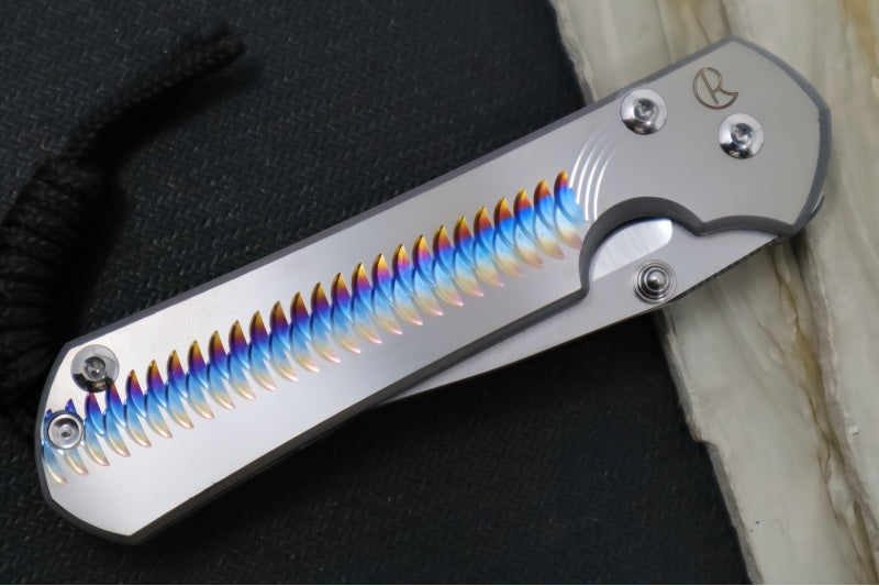 Chris Reeve Knives Small Sebenza 31 LEFT HAND - Unique Graphics / CPM-Magnacut Blade #2469