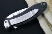 Kershaw 1620ST Scallion Flipper - Partial Serrated Satin Blade / Black Handle - Northwest Knives