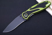 Kershaw 1670OLBLK Blur - Black DLC 14C28 Stainless Blade / OD Green Anodized Aluminum Handle - Northwest Knives