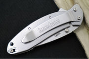 Kershaw 1620FL Scallion Flipper - Satin 420HC Blade / Stainless Steel Aluminum Handle - Northwest Knives