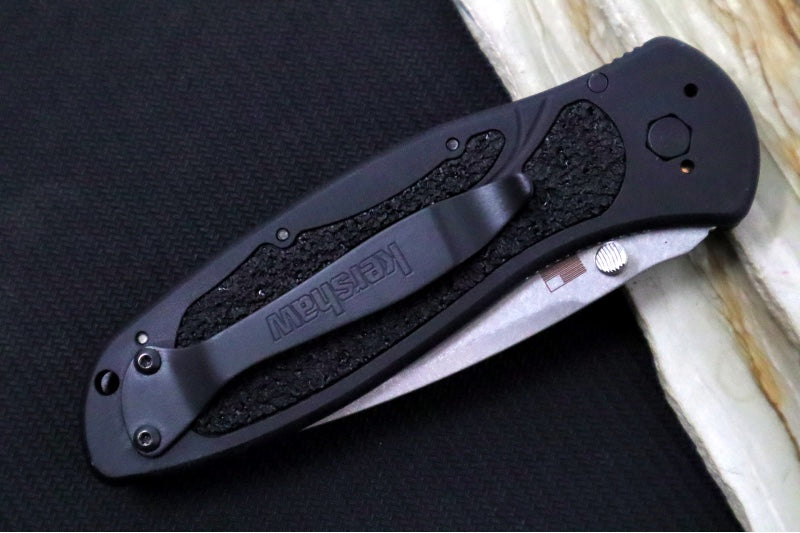 Kershaw 1670S30V Blur - Stonewashed S30V Blade / Black Anodized Aluminum Handle - Northwest Knives