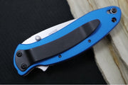 Kershaw 1620NB Scallion Flipper - Satin 420HC Blade / Blue Aluminum Handle - Northwest Knives
