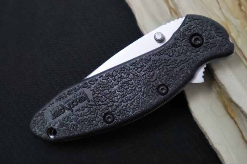 Kershaw 1620 Scallion Flipper - Satin Blade / Black Handle