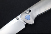 Tactile Turn Maverick Thumbstud - Titanium Handle / Magnacut Steel / Drop Point Blade - Northwest Knives