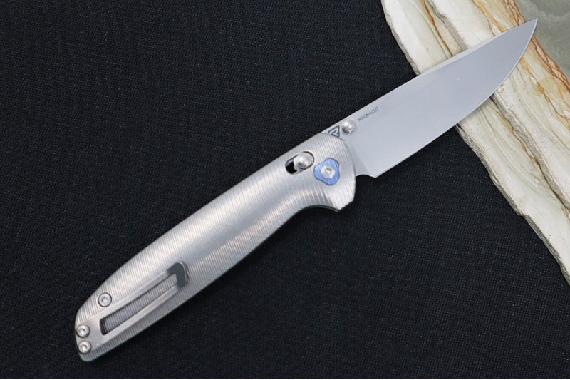 Tactile Turn Maverick Thumbstud - Titanium Handle / Magnacut Steel / Drop Point Blade