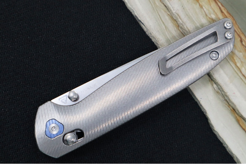 Tactile Turn Maverick Thumbstud - Titanium Handle / Magnacut Steel / Drop Point Blade - Northwest Knives