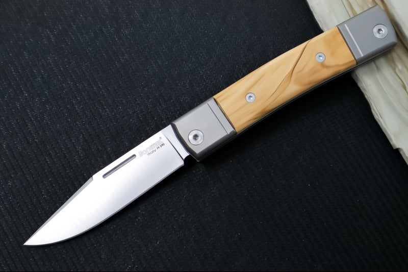 Lionsteel bestMAN Slip Joint - Olive Wood Handle / M390 Steel - BM1UL
