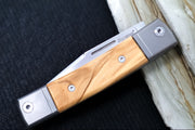 Lionsteel bestMAN Slip Joint - Olive Wood Handle / M390 Steel - BM1UL - Northwest Knives