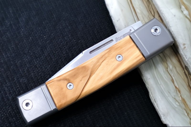 Lionsteel bestMAN Slip Joint - Olive Wood Handle / M390 Steel - BM1UL