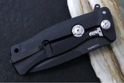 Lionsteel SR-11 Black Aluminum Integral Flipper - Black Blade - SR11A-BB - Northwest Knives