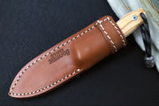Lionsteel M1 Hunting Knife w/ Olive Wood Handle - Fixed Blade - Northwest Knives