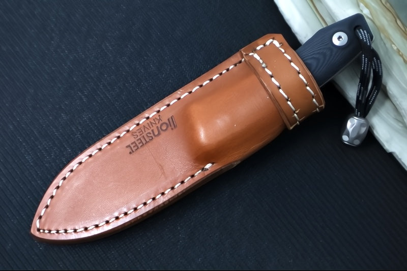 Lionsteel M1 Hunting Knife w/ Black G-10 Handle - Fixed Blade M1-GBK - Northwest Knives