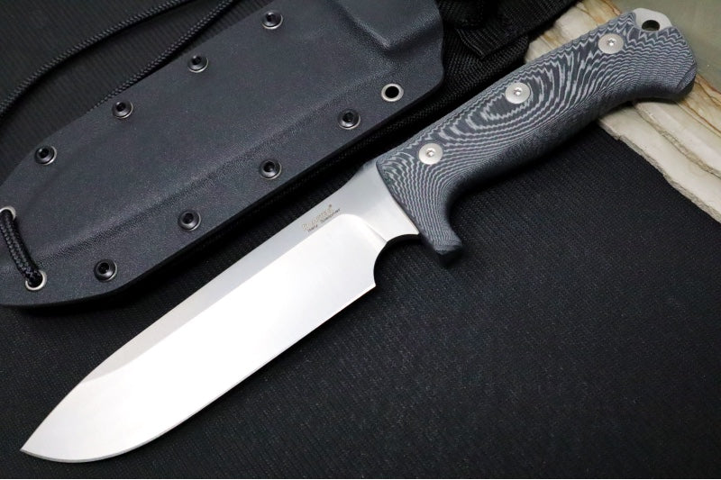 Lionsteel M7 Fixed Blade Hunting Knife - Black Micarta