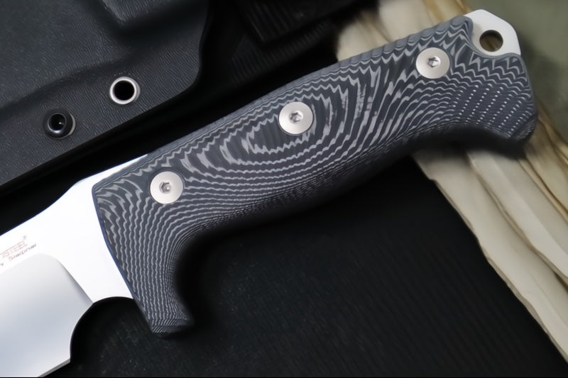 Lionsteel M7 Fixed Blade Hunting Knife - Black Micarta