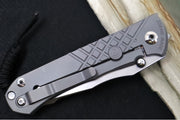 Chris Reeve Umnumzaan Glass Blasted - Drop Point Blade / CPM-Magnacut Steel / Glass Blasted Titanium Handle UMN-1012 - Northwest Knives