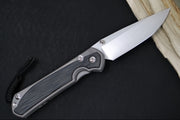 Chris Reeve Large Sebenza 31 Glass Blasted LEFT HAND - Drop Point Blade / CPM-Magnacut Steel / Black Micarta Inlay L31-1653 - Northwest Knives