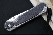 Chris Reeve Large Sebenza 31 Glass Blasted LEFT HAND - Drop Point Blade / CPM-Magnacut Steel / Black Micarta Inlay L31-1653 - Northwest Knives