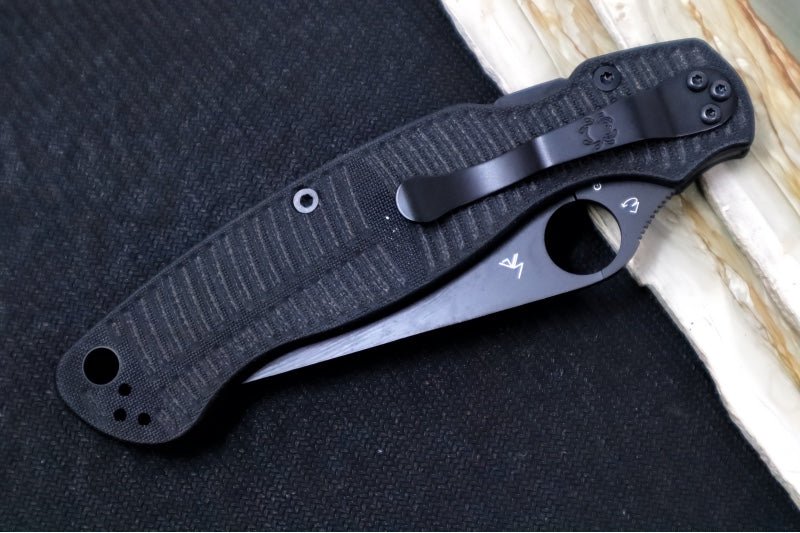 Spyderco Military 2 Salt - CPM-Magnacut Steel / Black Blade / Black G-10 Handle C36GMCBKP2