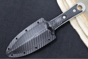 Microtech SBD - Stonewashed Finish / Dagger Blade with Partial Serrations / Black G-10 Handle 201-11 - Northwest Knives