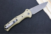 Benchmade 9071BK-1 Claymore - Black D2 Tanto Blade / Ranger Green Grivory Handle - Northwest Knives