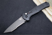 Benchmade 9071SBK Claymore - Black D2 Tanto Combo Blade / Black Grivory Handle - Northwest Knives