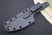 Schwarz Designs Confidante - Black Canvas Handle / Magnacut Blade / OD Green Cerakote Finish / Black Kydex Sheath - Northwest Knives