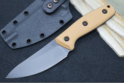 Schwarz Designs Confidante - Coyote Tan G-10 Handle / Magnacut Blade / Black Cerakote Finish / Black Kydex Sheath - Northwest Knives