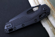 Microtech MSI Manual Folder Tactical - Black Finished Blade / Black Hardware / Black Polymer w/ Trim-Grip Handle 210T-1TPM - Northwest Knives