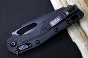 Microtech MSI Manual Folder Tactical - Black Finished Blade / Black Hardware / Black Polymer w/ Trim-Grip Handle 210T-1TPM - Northwest Knives