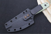 Schwarz Designs Confidante - Jade G-10 Handle / Magnacut Blade / Black Cerakote Finish / Black Kydex Sheath - Northwest Knives