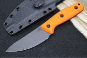 Schwarz Designs Confidante - Orange G-10 Handle / Magnacut Blade / Black Cerakote Finish / Black Kydex Sheath - Northwest Knives