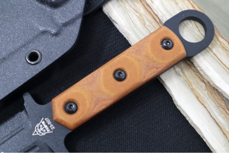 Tops Modern Gladius - 1095 Steel / Tan Canvas Micarta Handle / Kydex Sheath MGLAD-01 - Northwest Knives