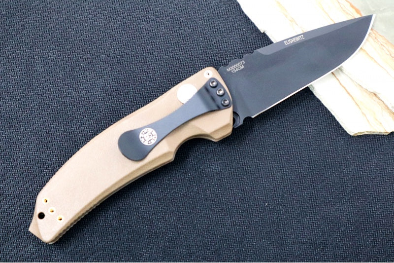 Hogue Knives EX A03 - Matte Flat Dark Earth Polymer Handle / 154CM Drop Point Blade 34333