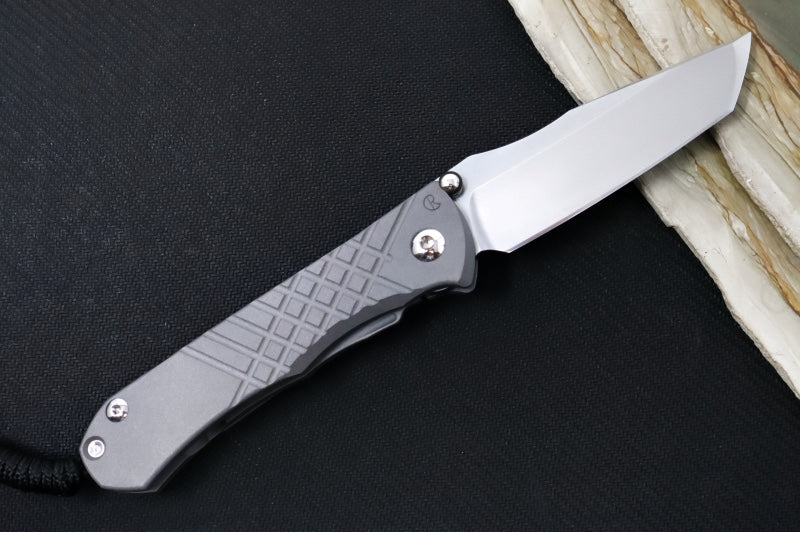 Chris Reeve Umnumzaan Left Handed - Tanto Blade / CPM-Magancut Steel / Full Titanium Handle UMN-1003