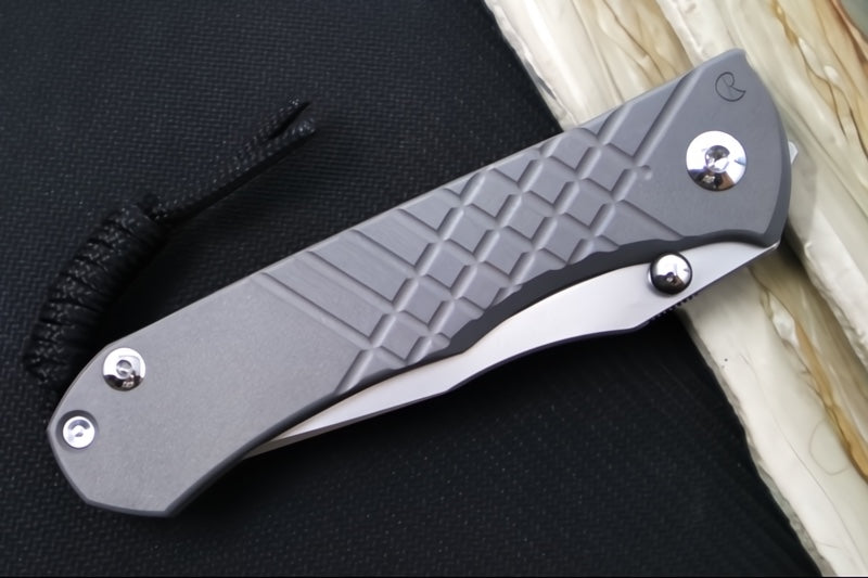 Chris Reeve Umnumzaan Left Handed - Tanto Blade / CPM-Magancut Steel / Full Titanium Handle UMN-1003