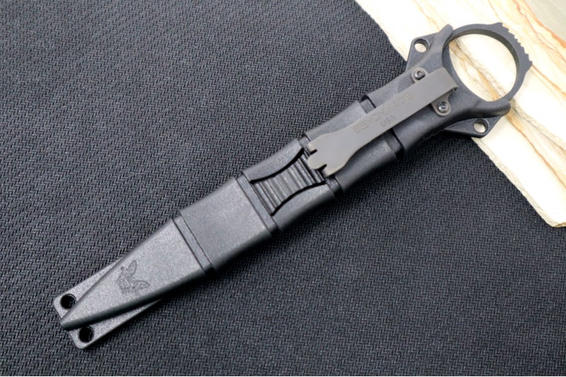 Benchmade 176BK SOCP Dagger - Black Fixed Blade / Black Handle