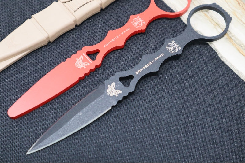 Benchmade Socp Combo | Black Fixed Blade | Sand Sheath With Trainer | Northwest Knives