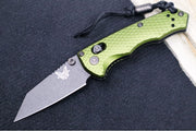 Benchmade 290BK-2 Full Immunity - Cobalt Black Cerakote Finish  / CPM-M4 Steel / Wharncliffe Blade / Woodland Green Anodized Aluminum Handle - Northwest Knives