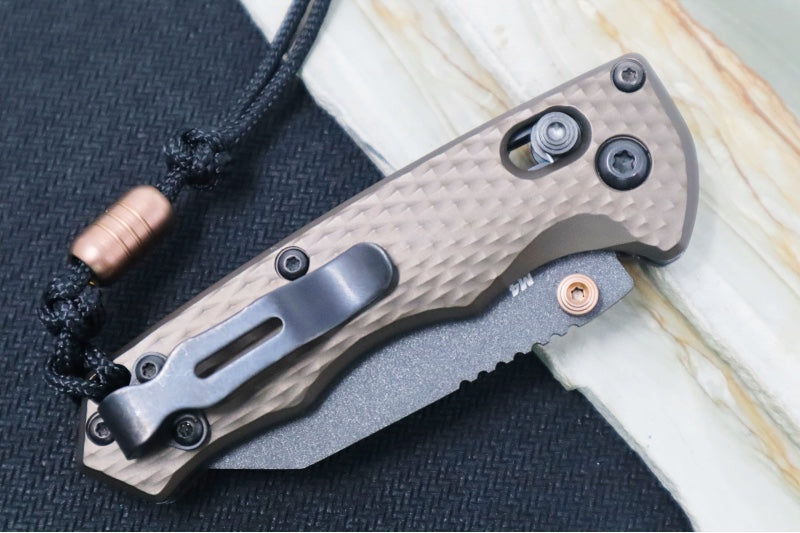 Benchmade 290BK-1 Full Immunity - Cobalt Black Cerakote Finish  / CPM-M4 Steel / Wharncliffe Blade / Flat Dark Earth Anodized Aluminum Handle